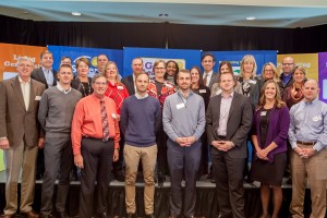 The Good Leadership Training class of 2015 celebrated on the stage at the Good Leadership Breakfast. 