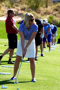 Golf is a great metaphor for life requiring positivity to develop excellence.