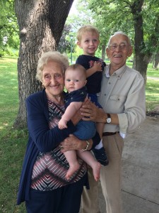 Sara brought her sons to a luncheon with members of the LSS volunteer corps as a way of blending important elements of her life.