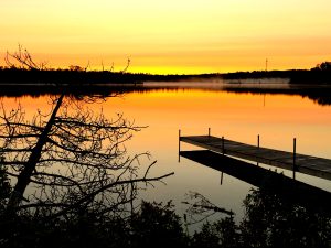 The promise of a new day, over Gull Lake was a reminder for me to "let go, to let grow."