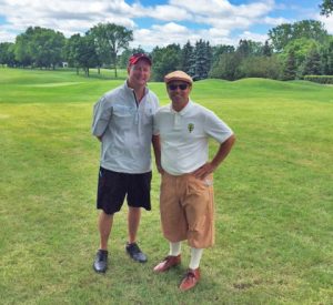 Gary and I played in a charity golf tournament yesterday!
