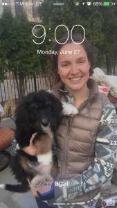 Katie's phone alarm is her reminder to stay positive every day.